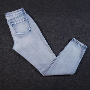 Miracle Jean Divine‎ Skinny Jeans Size 6 Light Wash Floral Embroidered Denim